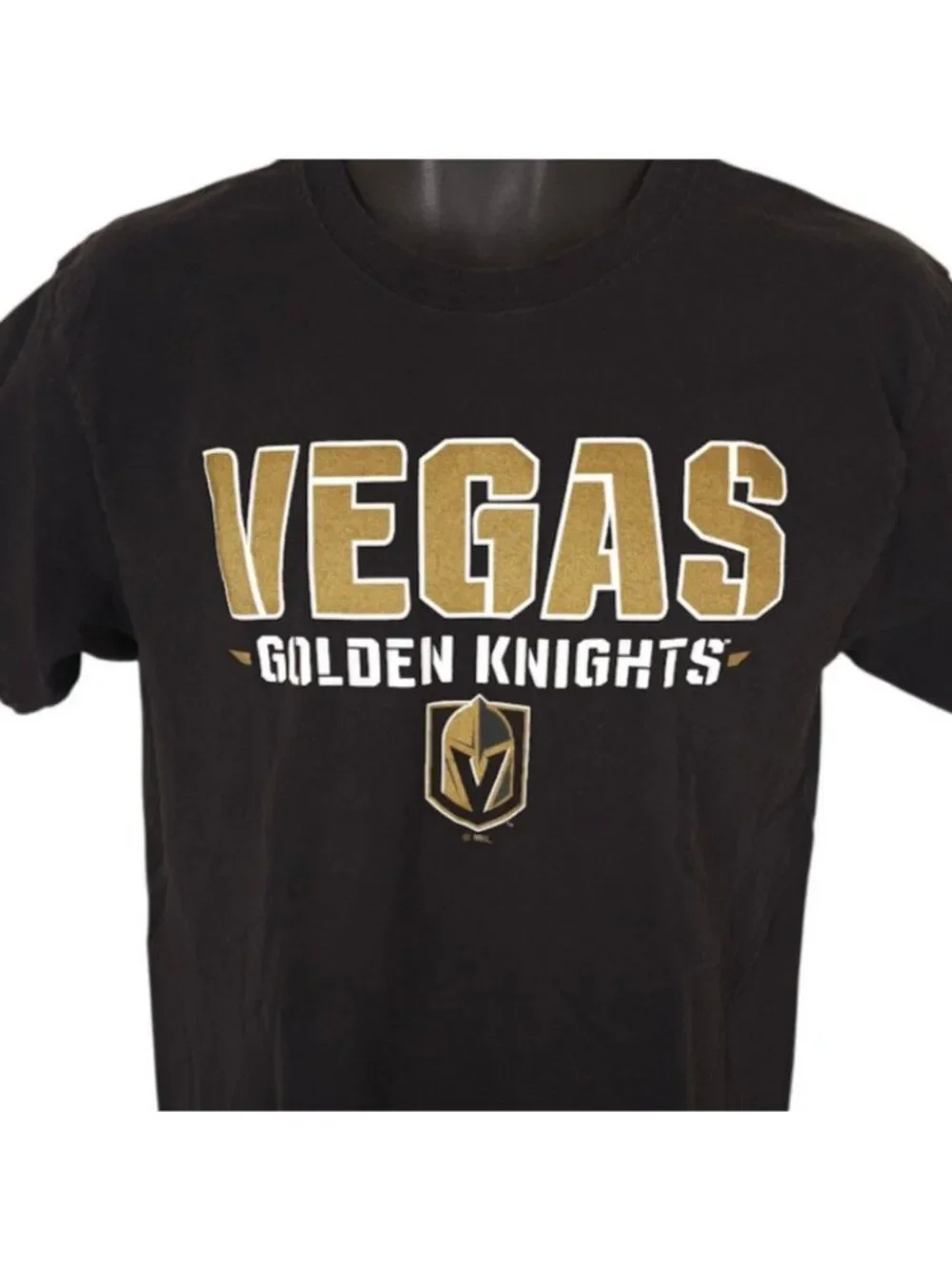 Vegas Golden Knights T Shirt Mens Size Medium Black NHL Hockey
